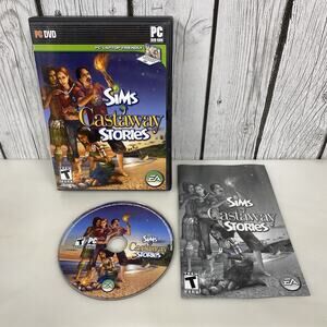 The Sims Castaway Stories PC DVD-Rom, 2008 Complete w/ Manual